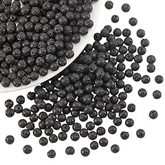 400pcs--Black--6mm Round