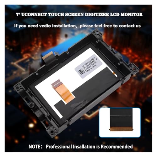 Image of New Replacement 7 inch Uconnect LCD Display with Bracke LCD Monitor Digitizer Radio Navigation Fit for Jeep Compass 2017-2020 TDO-WXGA0700K00033-V2 TDO-WXGA0700K00057-V1 LMB-K00057BL