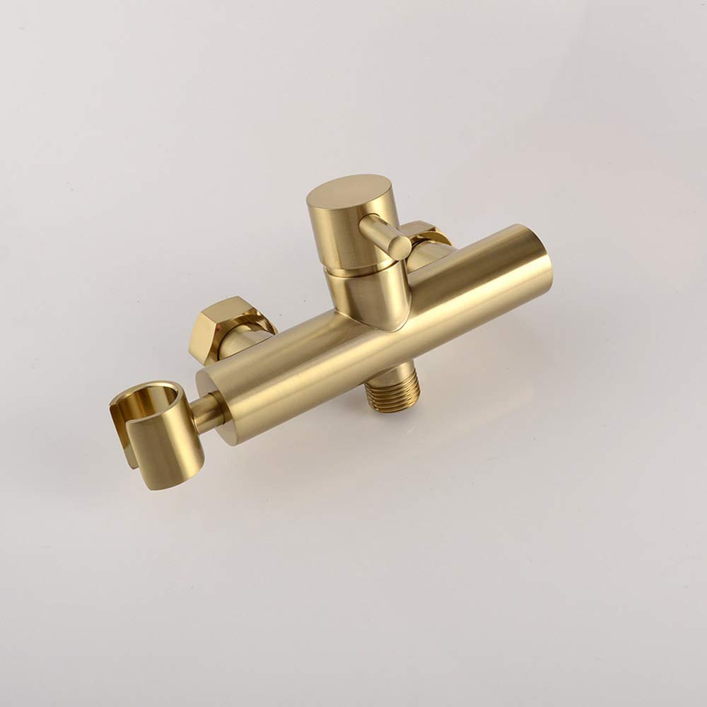 Kit Doccetta per WC, Doccetta Bidet in Ottone Bidet Doccia Set Portabile Kit Spruzzatore per Bidet Monocomando Rubinetti per Bidet con Tubo, Acqua Calda e Fredda per Animali,Cromo