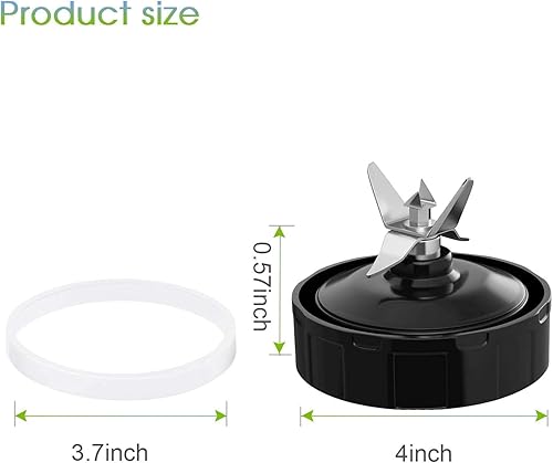 Miniatura 5 de 6 juntas de sellado de goma blanca de 3.9in, pieza de repuesto compatible con juntas de repuesto para licuadora Nutri Ninja