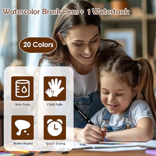 Tomaxis TM-S20 Watercolor Brush Pens Art Markers thumb #5