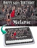 Cakecery Vampire Diaries 2020 Edible Cake Image Topper Personalized Birthday Cake Banner 1/4 Sheet