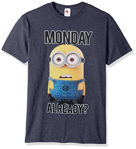 T-shirt homme Minions Dave bleu pour affronter le lundi matin avec humour taille 3XL