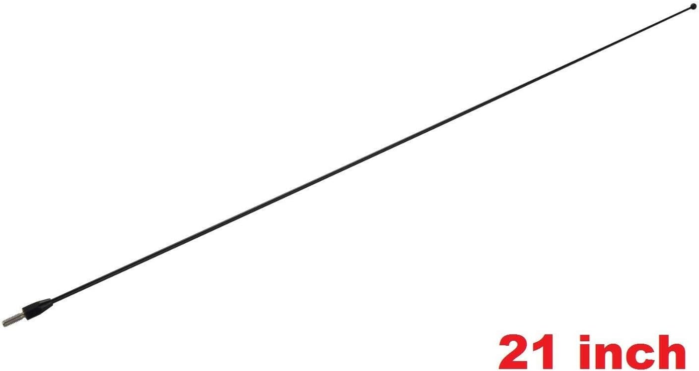 21" Black Stainless Antenna Mast Power Radio AM/FM for Toyota Tacoma 1995-2016 & T100 1993-1998 Pick UP Pickup