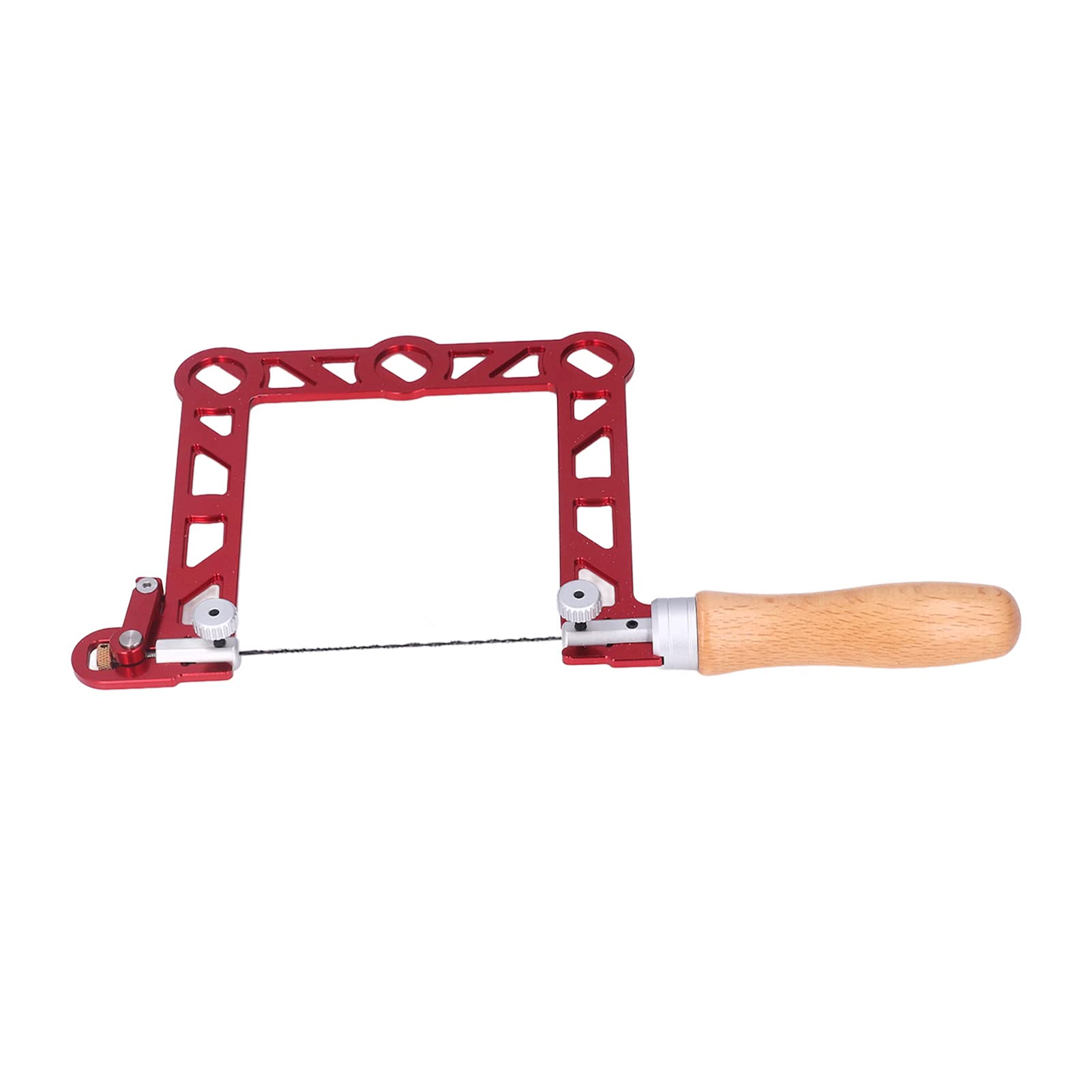 Präzisions Laubsäge 5 Zoll U-Rahmen mit Holzgriff und Schnellspann Mechanismus Alu Gehäuse für Metall Holz Modellbau
