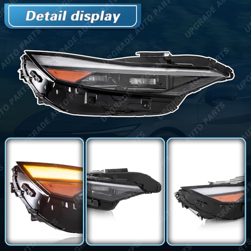 TTUN AUTO Compatible with 2024 2025 Hyundai Elantra Headlight USA Type with LED Bulbs & Projector 10Pin 92101-AA740 92102-AA740 HY2502283 HY2503283 (Passenger Side) by TTUN AUTO - Used condition - Image 4