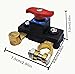 2Pcs Battery Disconnect Switch 12 Volt 24 Volt, High Conductivity Battery Cut Off Switch, Pure Copper Manual Rotary Battery Shut Off Switch for Car Truck RV Boat Power Control