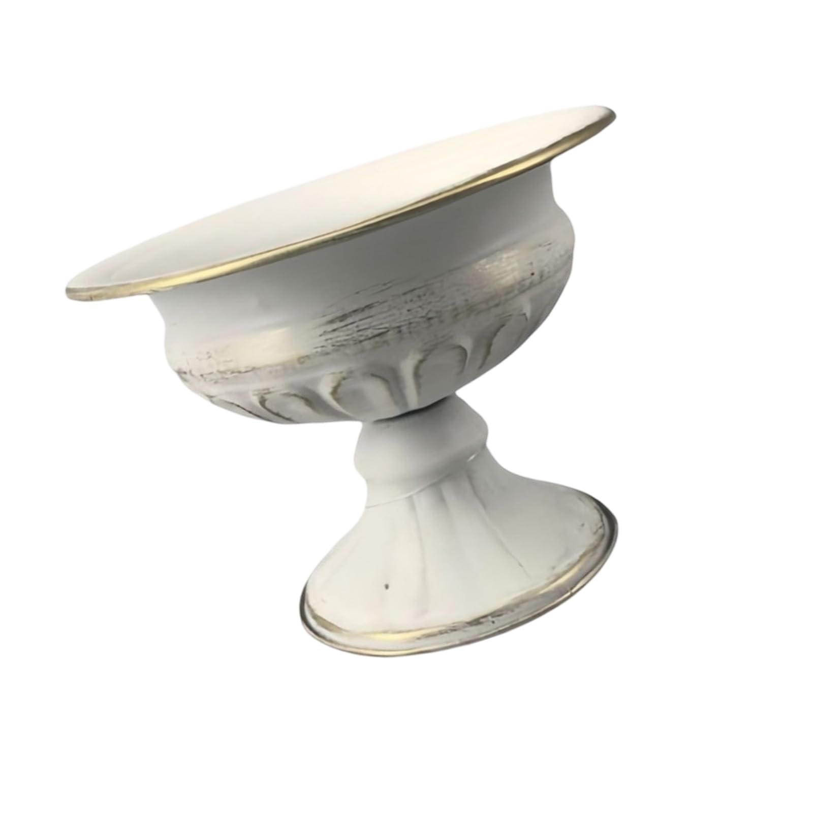 NMFLAB Spacious Wide Antique Metal Planter Small Urn Flower Pots Pedestals Vase for Florals Arrangements and Decors Gift European Iron Vase