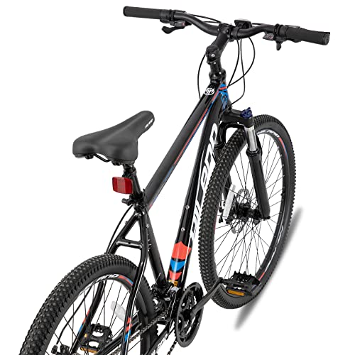 Hiland Mountainbike aus Aluminium, 26 Zoll, 24 Gänge, mit Shimano-Scheibenbremse, Rahmengröße 19,5 schwarz… – Bild 4