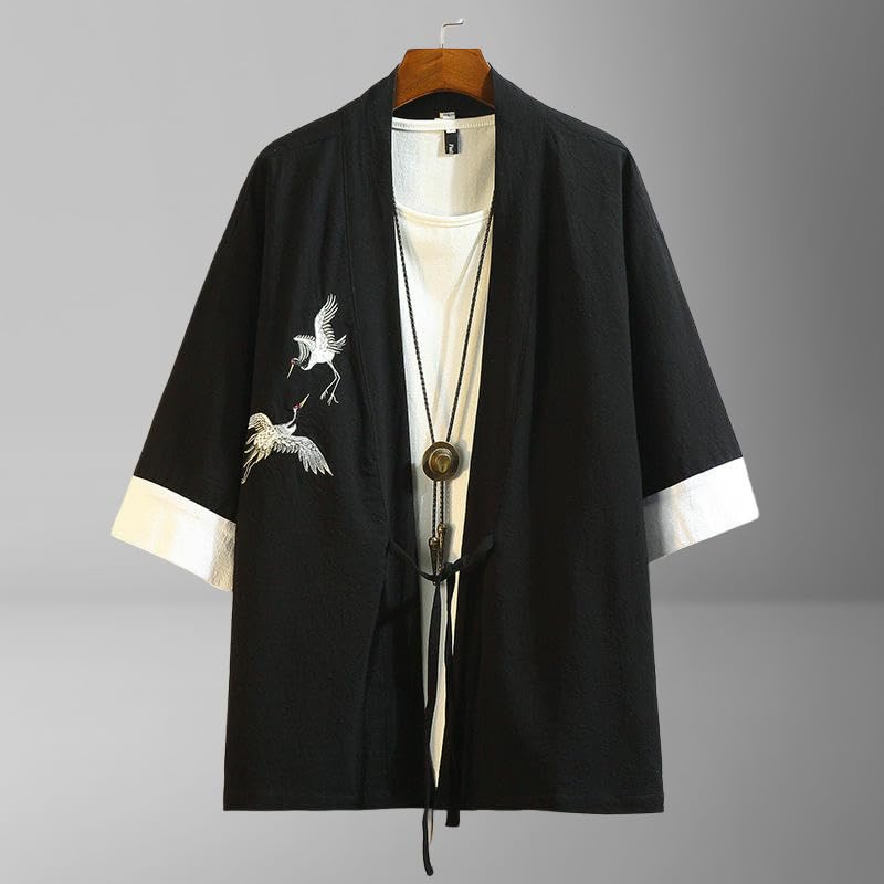 Costume Hanfu traditionnel en coton lin de qualité supérieure