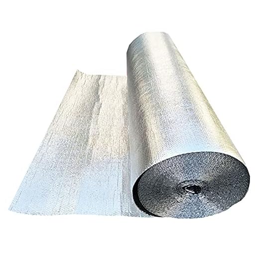Isoleringsfolie, Bubbla Folie, Reflekterande Isoleringskum, För Vägggolv Tak Loft Husvagnar Garage Dörr Isoleringssats(Size:1x10m/3.2x32.8ft)