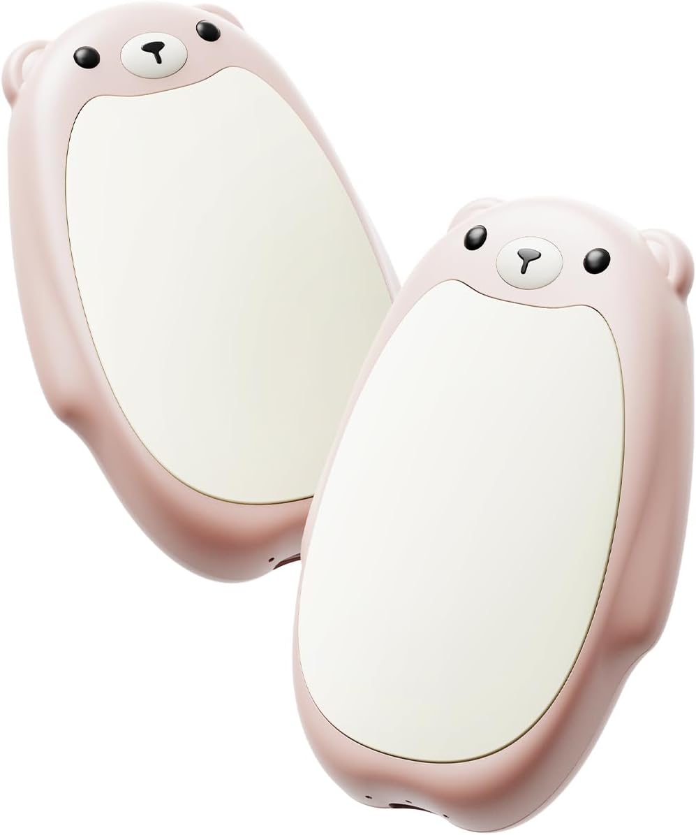 Hand Warmers Rechargeable 2 Pack - USB Magnetic Ultra-Thin Portable Pocket Warmer, Reusable Electric Heater, Outdoor Camping Gift for Women, Men