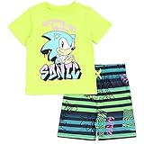 SEGA Sonic The Hedgehog Little Boys T-Shirt and Shorts Outfit Set Green/Multicolor 4