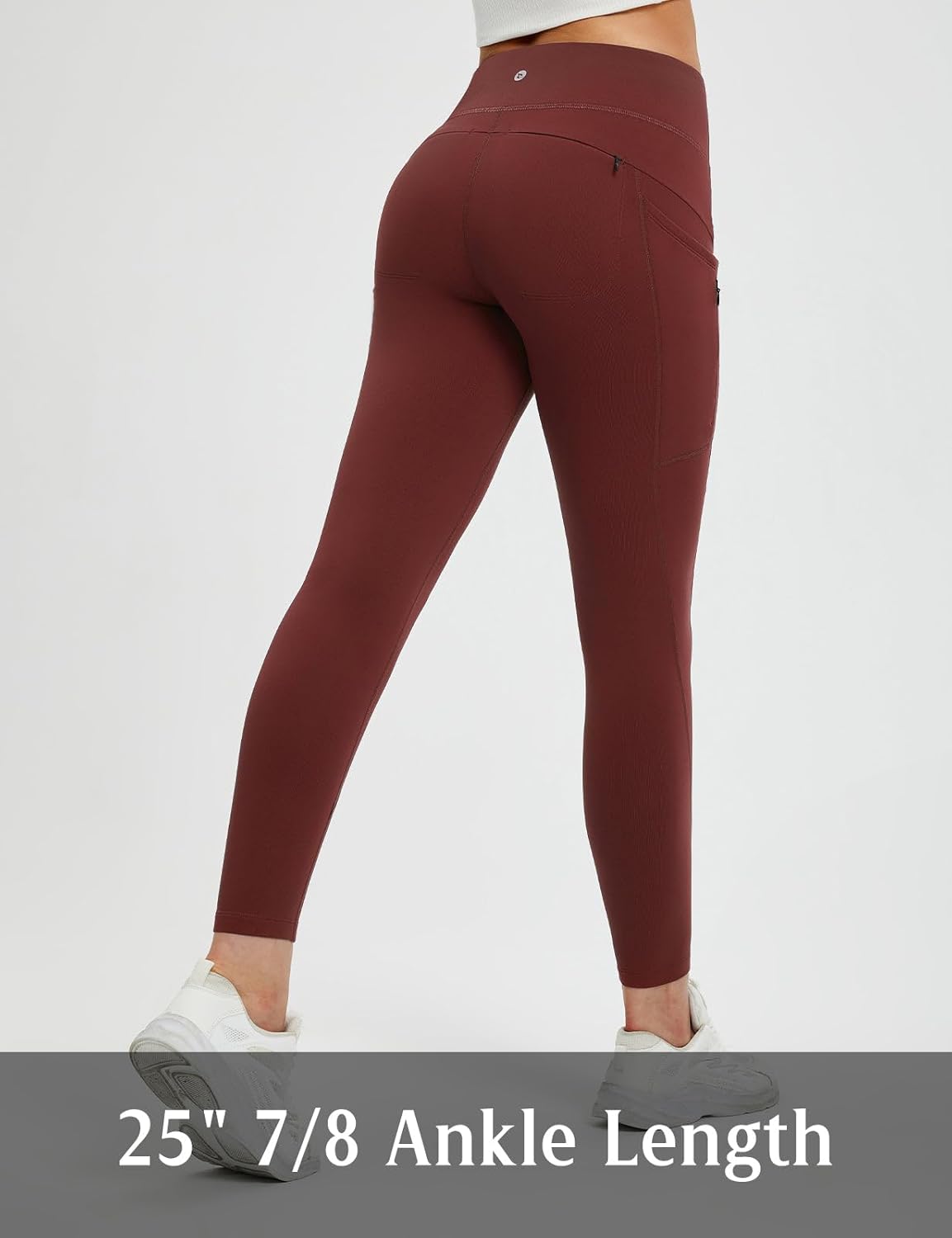 baleaf Women's Fleece Lined Leggings Thermal Warm Winter Tights High Waisted Yoga Pants Cold Weather with Pockets
