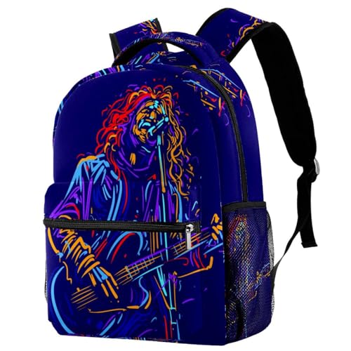 Sac à dos multicolore 29.4x20x40cm spacieux pour ados et collégiens