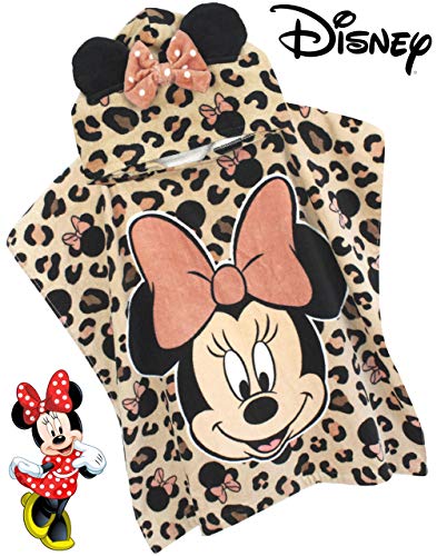 Disney Minnie Mouse Girl’s Towel Poncho | Kids Hooded Robe Gift4