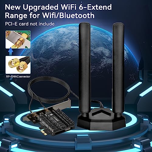 Antenna WiFi 6E Tri Band 8dBi Nelawya - Con Base Magnetica Per Router E Telecamere - Foto 9