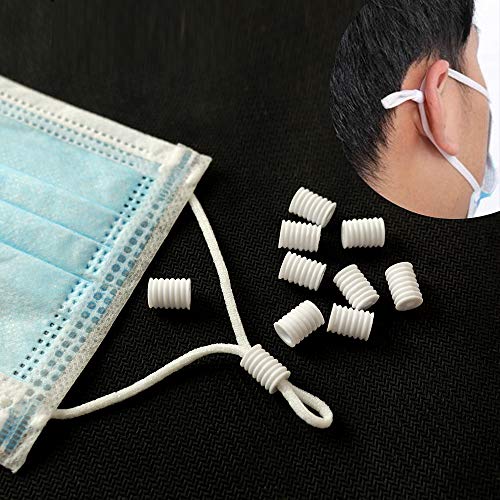 image for IAMUQ 500 PCS Cord Locks Silicone PVC Toggles for Drawstrings, Adjusta