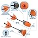 Zing Air Storm Z-Tek Bow with 3 Foam Arrows (2 Foam Tip and 1 Suction Cup) - Orange - Foam Toy Bow and Arrow Set , Shoots Up To 155 Feet