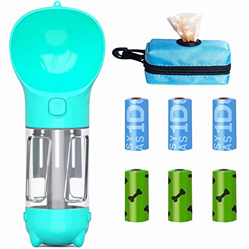 SONVIEE Ensemble de bouteilles d'eau multifonction pour chiot/chaton et sac à pick-up avec clip pour lin, gobelet portable 10 onces Cover