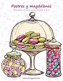 Postres y magdalenas libro para colorear para adultos 1 & 2 (Spanish Edition)