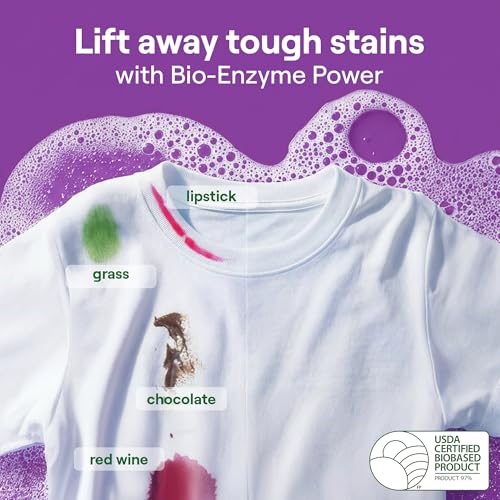 Image of Seventh Generation Concentrated Laundry Detergent, Stain Fighting Formula, Fresh Lavender scent, 40 oz (53 Loads)