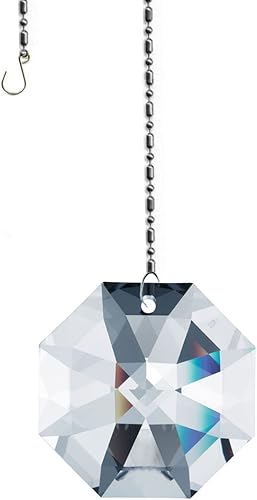 Swarovski Strass - Atrapasoles de prisma octágono transparente de lirio de 1.969in (2 pulgadas), fabricante de arco iris, firma grabada en Strass Swarovski Strass - Atrapasoles de prisma octágono transparente de lirio de 1.969in (2 pulgadas), fabricante de arco iris, firma grabada en Strass