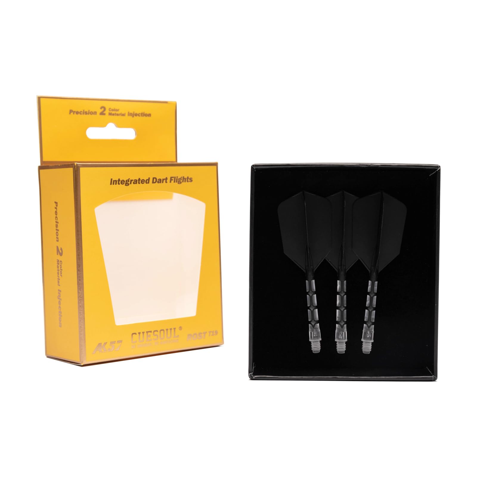 CUESOUL ROST T19 Integrated Dart Shaft and Flight Slim Shape,Set of 3