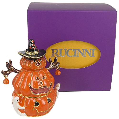 Rucinni Halloween Pumpkin Jeweled Trinket Box #TOP5