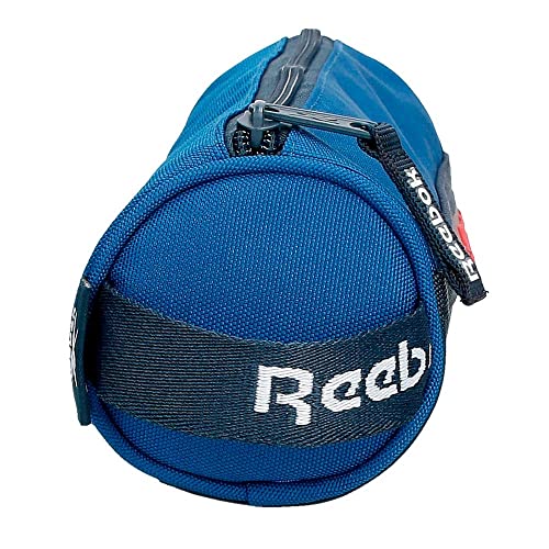 Reebok Atlantic Blue Round Pencil Case, 23 x 9 x 9 cm, Polyester - Image 2