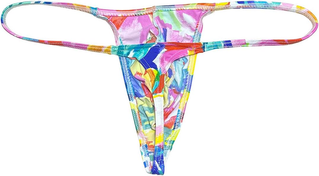 OROCOJUCO Men's Mini Bikini T-back Underwear Slim Cut Pouch Swim G-string Minimal Coverage Tangas Hipster String Thong - Image 3