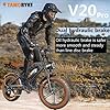 Tamobyke 2000W Moped Style Electric Bike, 33mph Ebike. 48V18.2Ah Removable Battery/80+Miles Range,Electric Bike for Adults Delivery/Cargo/Commute Riding.Steering Light. Safety Certificate. #5