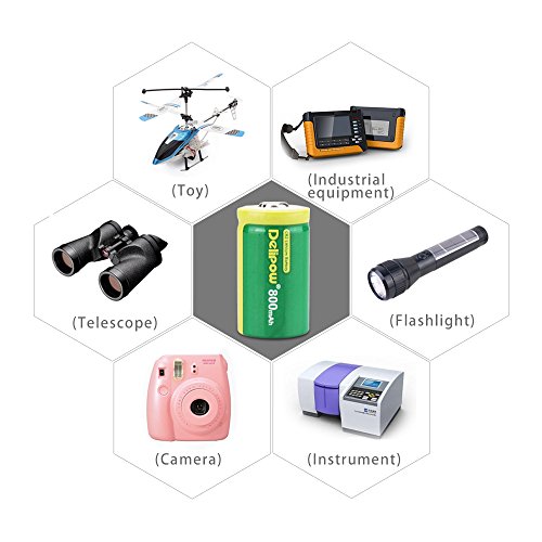 Delipow CR2 Rechargeable Batteries, 3-Volt, 800mAh, Lithium, MSDS Approved, Pre-Charged Photo Camera Battery (4-Pack)
