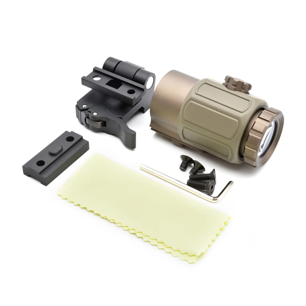 G43 Micro Loupe 3X Loupe 3X avec interrupteur latéral Quick détachable QD Mount pour la chasse