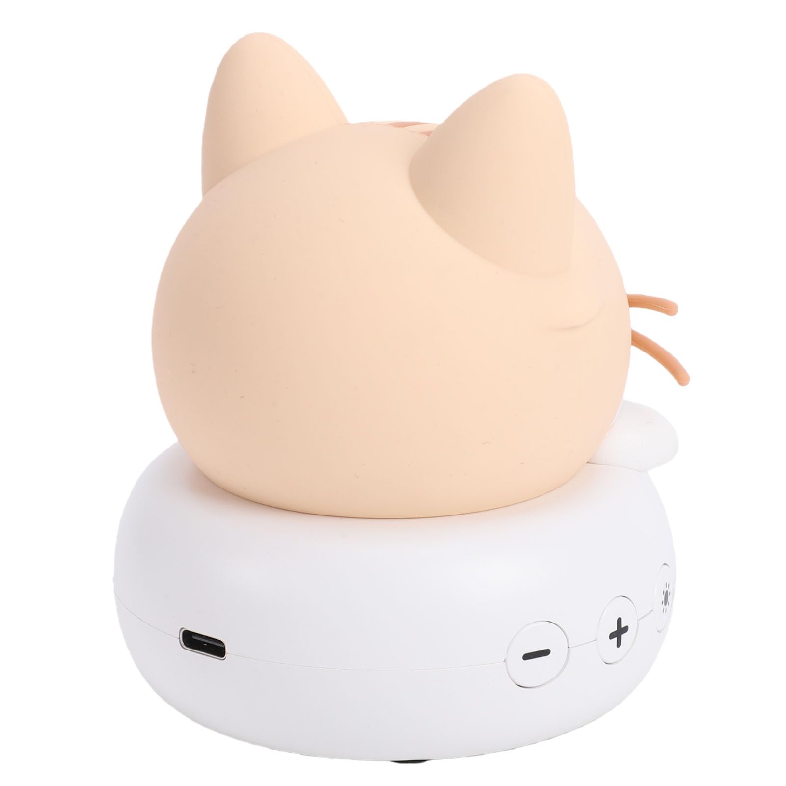 KI-Schreibtischroboter, PC-Silikon, Intelligenter Lern-Chat-Begleiter mit Nachtlicht und Emotionaler Interaktion für Kinderzimmer (Katze)