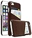 iPhone 6 Plus / 6s Plus Case, Bastex Premium Genuine Leather Slim Fit Snap On Executive Wallet Card Case for iPhone 6 plus