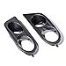 QOYGZ Auto Parts 1 Pair Surround Air Duct for BMW E46 M3 2001-2006 Car Styling Front Bumper Car Fog Light Covers Dual Hole(Black-Matte Black)
