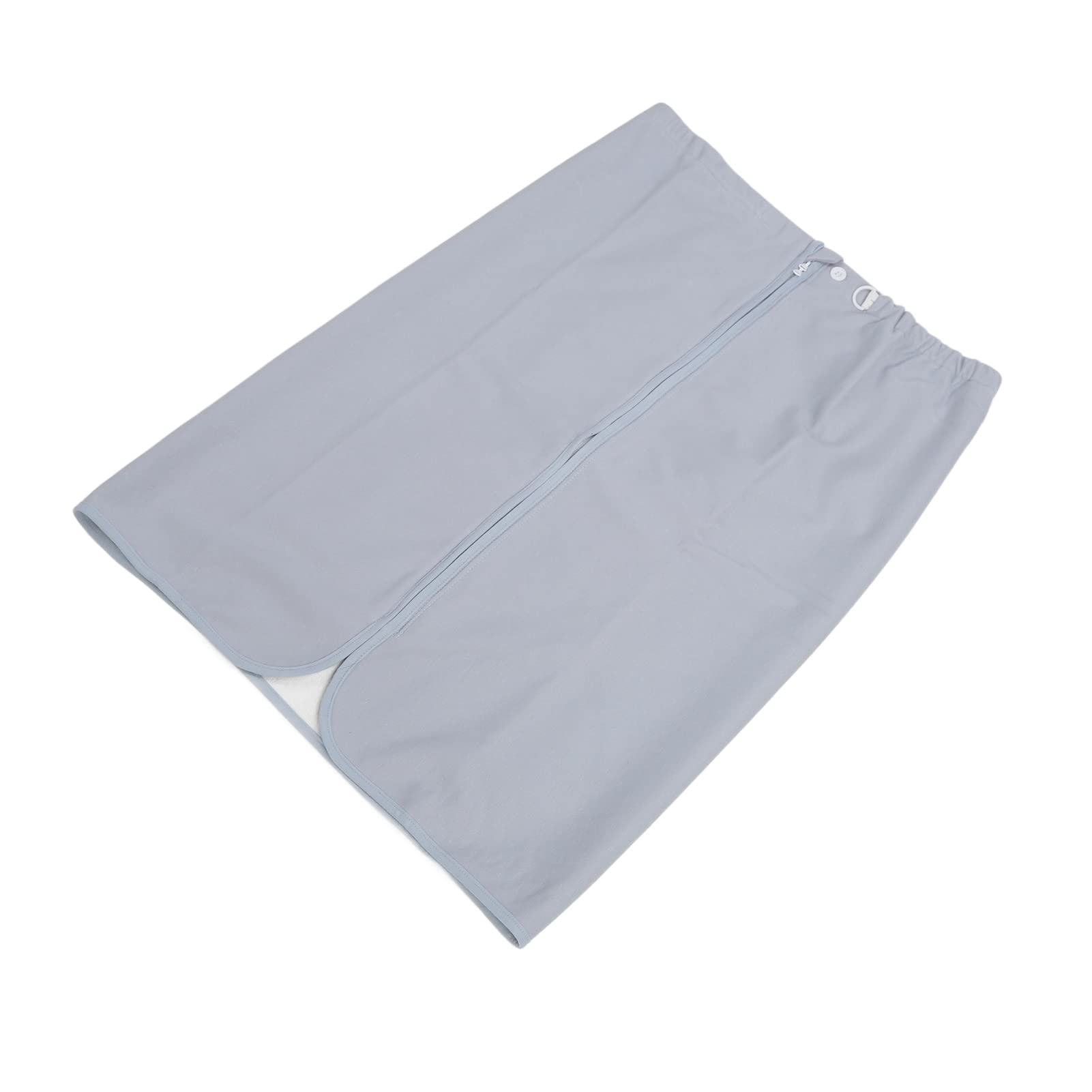 Gonna per Pannolini per Adulti, Materasso per Incontinenza Indossabile Assorbente Impermeabile Riutilizzabile con Cerniera in Cotone per la Casa (L)