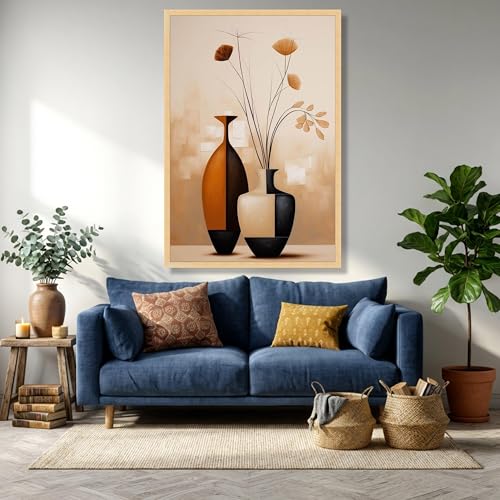 Toile nature morte abstraite pour relooker un mur vide sans effort - 3