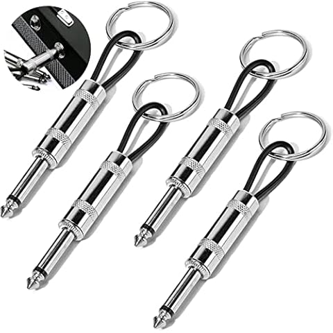 acdokuk 4Pcs Marshall Key Holder, Wall mounting Guitar amp Key Holder, Includes 4 Guitar Plug Keychains, Quick and Easy Installation Cover