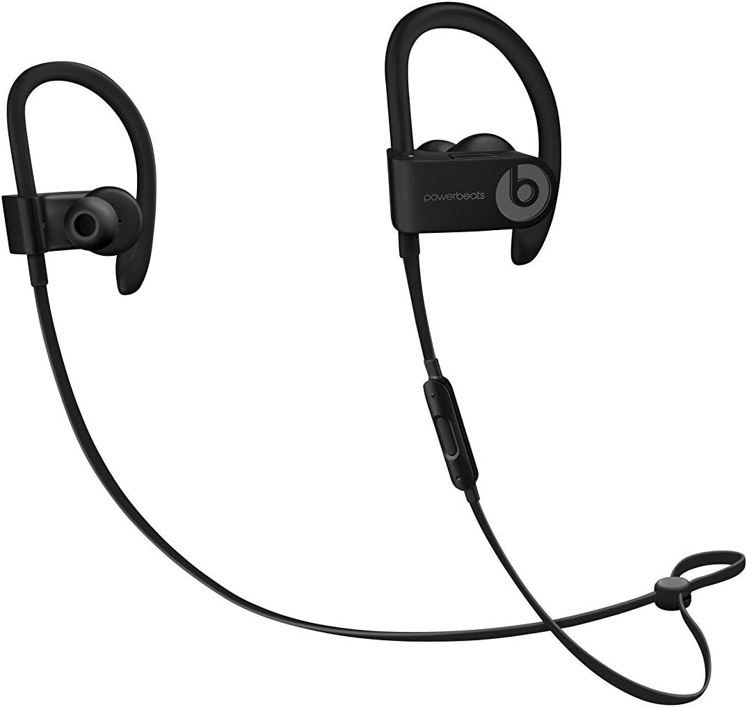 beats by Dr. Dre Powerbeats3 ML8V2LL/A Wireless Earphones With Mic - Black (Renewed)