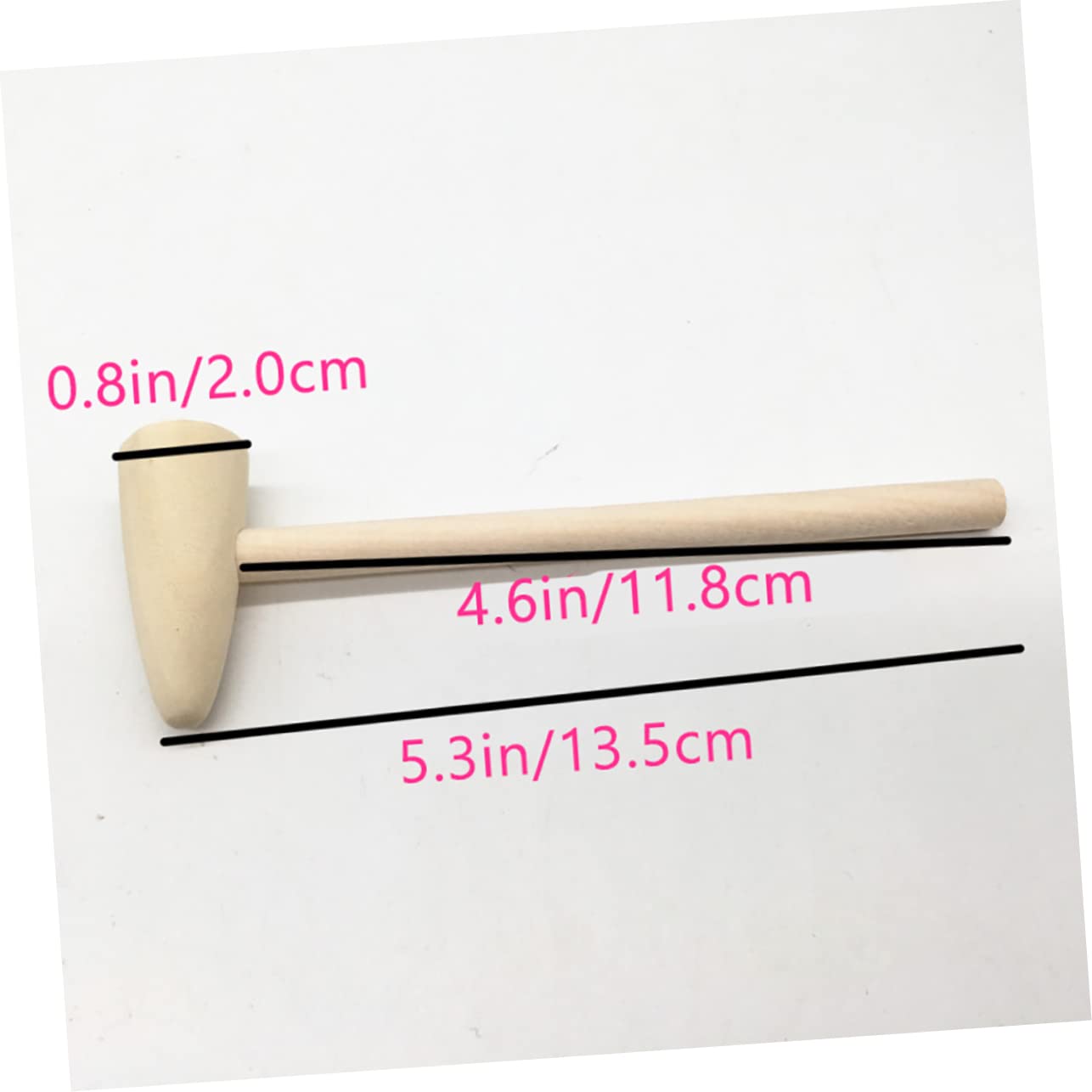 NAMOARLY 20pcs Mini Mallets for Boys and Girls Safe Wooden Hammers Polished Surface Educational Toys for Kindergarten Easter Egg Dec