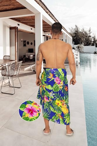 HAPPY BAY Men's Pareo Wrap Bath Beach Swim Sarong3