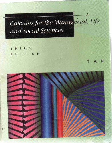 Calculus for the Managerial, Life, and Social S... 0534935613 Book Cover