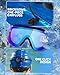 Zoomsnail Swim Goggles 2 Pack, Frameless Wide View Swimming Goggles for Adult, Anti-Fog Anti-UV No Leaking Pool Goggles for Men Women Youth