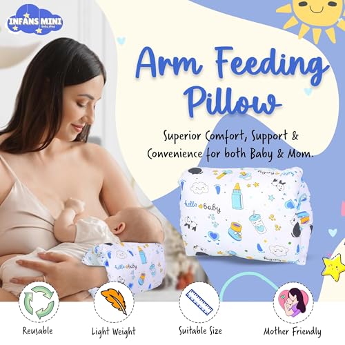 Image of Nursing Arm Pillow, Breast Feeding Pillows for Mother, Bottle Feeding Pillows for Babies Suitable for Travel (Panda Pink)