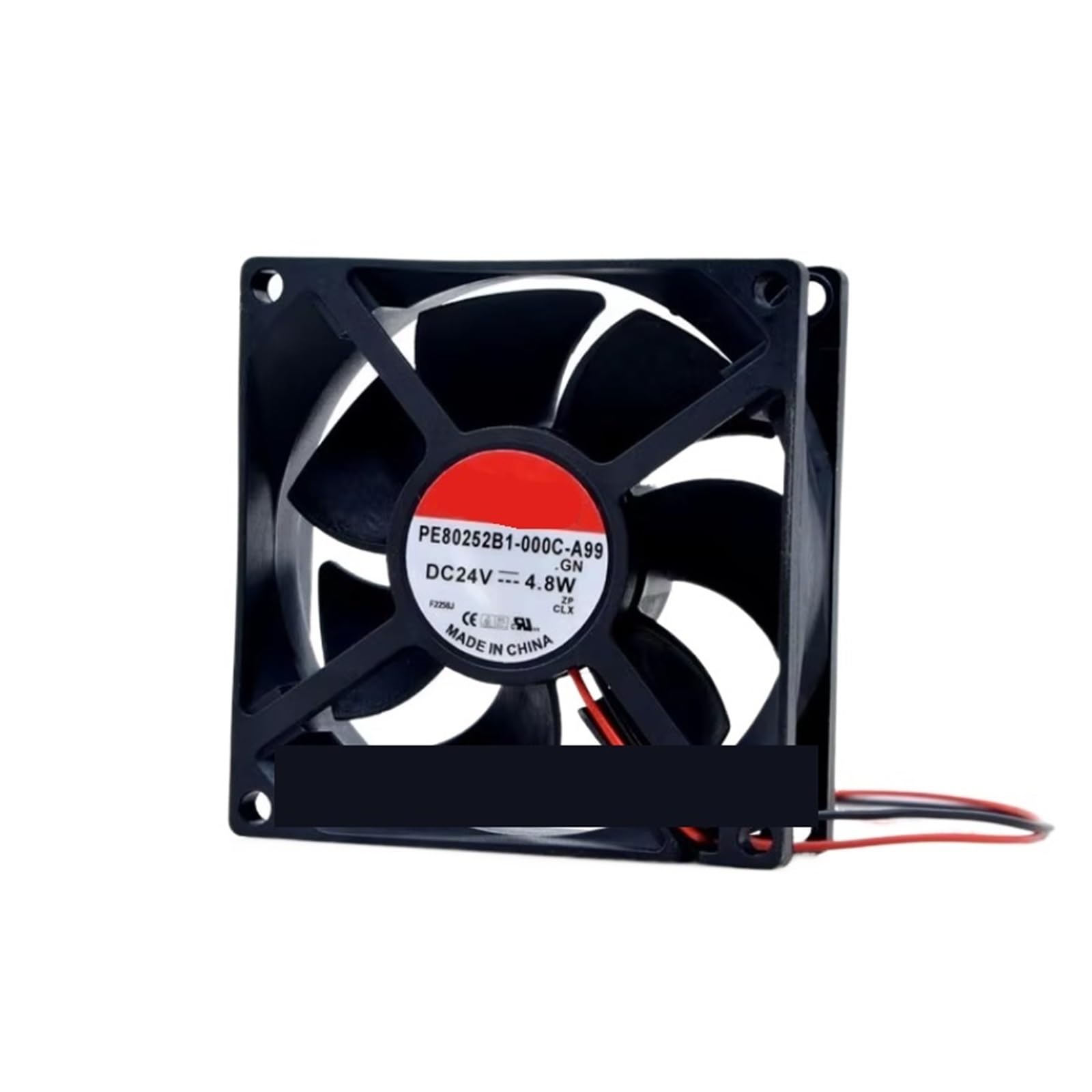 PE80252V3-000C-A99 Server Cooling Fan DC 24V 4.8W 80x80x25mm 2-wire