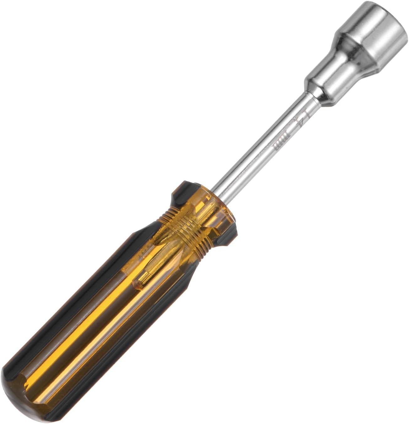 Metric Nut Driver 14mm 45# Carbon Steel Non-Magnetic 6 Point Hexagon Socket Wrench Screwdriver with Anti-Slip Handle for Auto Repair