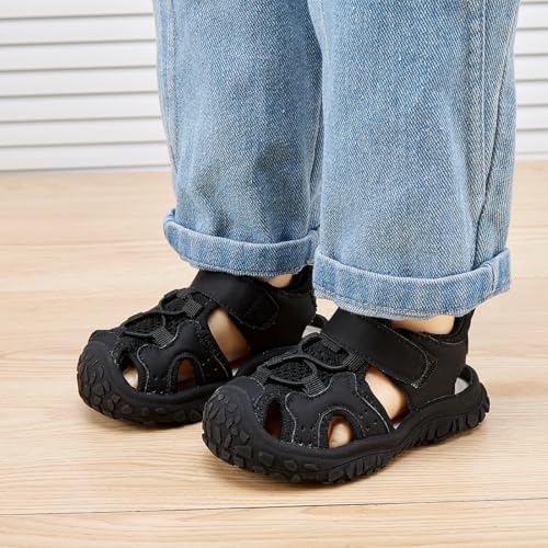 Image of BMCiTYBM Baby Boy Girl Closed Toe Summer Toddler Sandals Lightweight Shoes Infant Non-Slip First Walking Sneakers 6 9 12 18 24 Months 2-3 Years