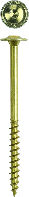 SPAX 4581020701275 1/4 x 5 T-Star Drive Washer Head Yellow Zinc PowerLag Screw (50 Pieces per Box)